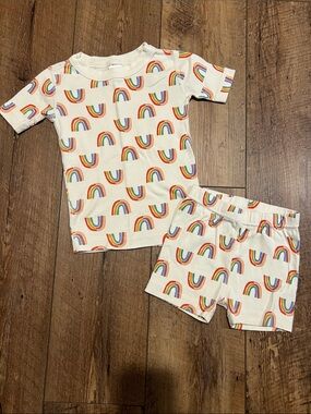 Hanna Andersson Toddler Girl Short Pajamas Set, size 4
